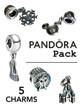 5 (FIVE) Pandora Charms Bundle Pack - Disney Collab, 💯Authentic, Reduced $